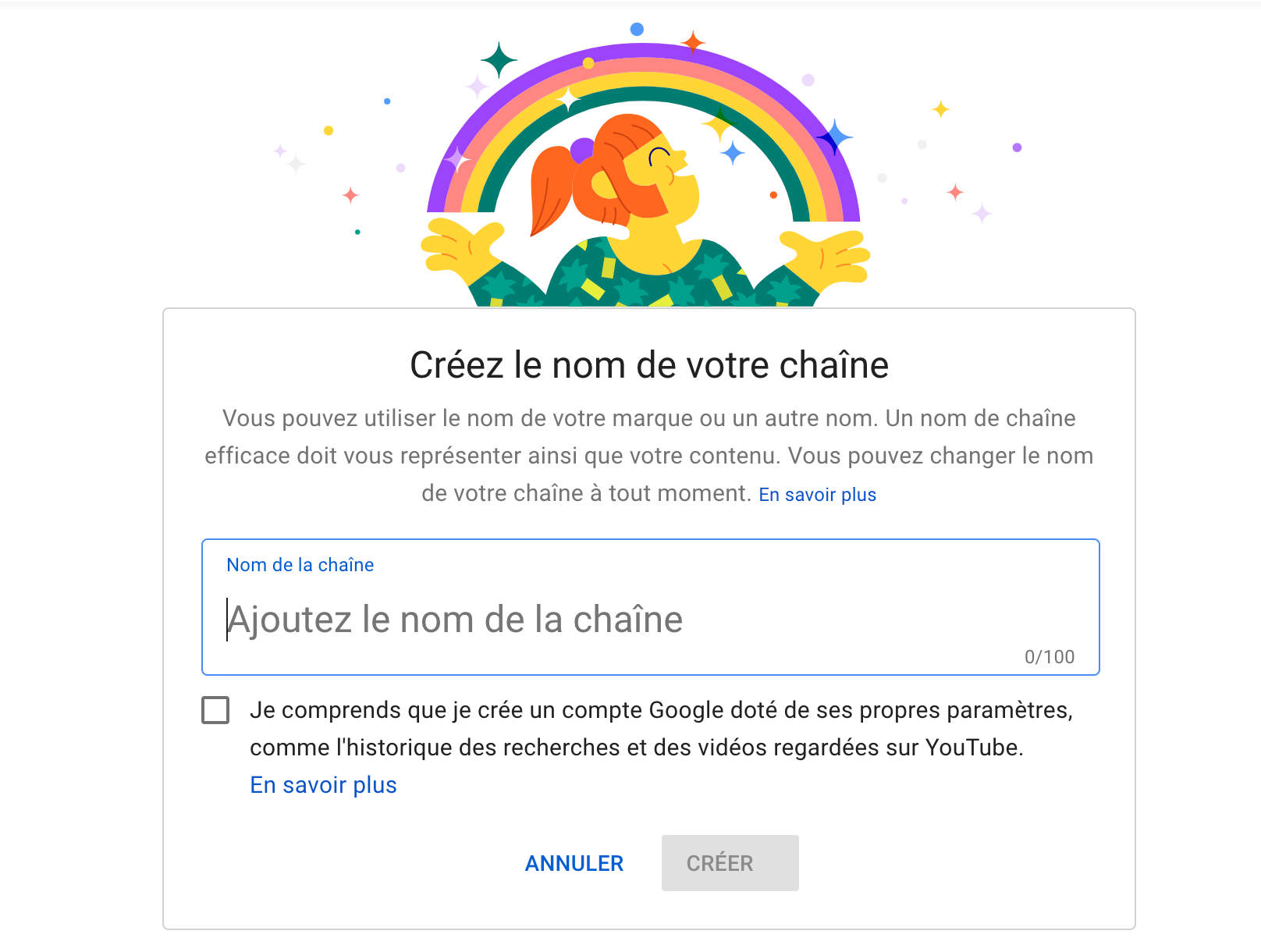 Ajouter le nom de la chaine