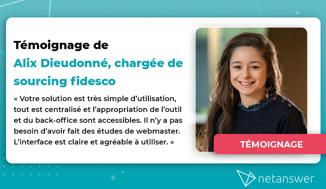 Témoignage de Alix Dieudonné, Chargée de sourcing Fidesco