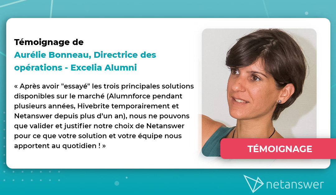 Témoignage d’Aurélie Bonneau, Directrice des opérations, Excelia Alumni