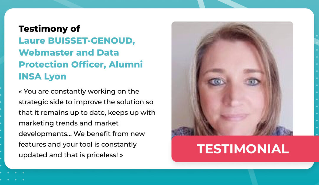 Testimony of Laure BUISSET-GENOUD, Webmaster and Data Protection Officer, Alumni INSA Lyon